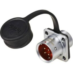 Embase à bride circulaire mâle, droit Ø 12 4 pôles 200 V/AC 5 A IP67 Push-Pull Weipu SF1213/P4