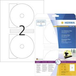 Herma 5115 Etiquette pour CD Ø 116 mm papier blanc 50 pc(s) fixation permanente imprimante à jet dencre, imprimante laser, imprimante laser couleur,