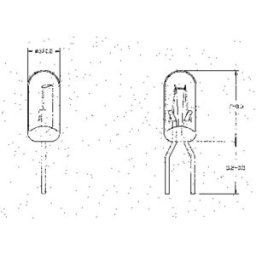 Barthelme 21619700 Ampoule spéciale clair T1 19 V 70 mA 1 set