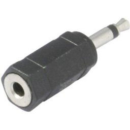 TRU COMPONENTS Adaptateur jack Jack mâle 3.5 mm - Jack femelle 3.5 mm mono Nombre de pôles:2 1 pc(s)