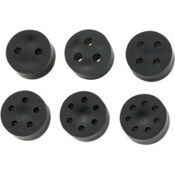 TRU COMPONENTS TC-10820772 TC-MH18-3A203 Joint muti-passages M20 3 x -2.0 - 3.0 mm caoutchouc noir 50 pc(s)