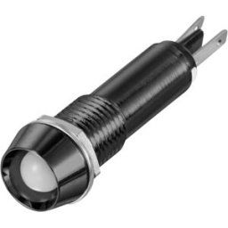 TRU COMPONENTS TC-12358888 Voyant de signalisation LED blanc 12 V/DC, 24 V/DC 10 mm 40 ° 1 pc(s)