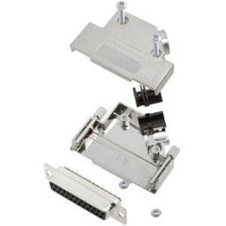 TRU COMPONENTS TCD45PKM25DMSK 7709852 Kit embase SUB-D femelle 45 ° Nombre de pôles: 25 fût à souder 1 pc(s)