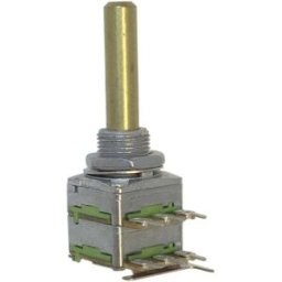 Potentiomètre rotatif 1 tour Potentiometer Service 63256-02600-4170/B500K RD1602F-20F4-30R-B500K-602 stéréo 0.2 W 500 kΩ 1 pc(s)