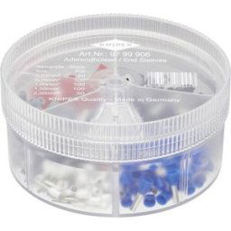 Assortiment dembouts simples Knipex 97 99 906 0.5 mm² partiellement isolé blanc, gris, rouge, noir, bleu 400 pc(s)