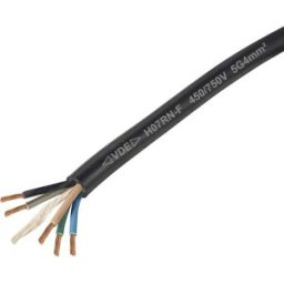 TRU COMPONENTS TC-11594956 Câble à gaine caoutchouc H07RN-F 5 x 4 mm² noir Marchandise vendue au mètre
