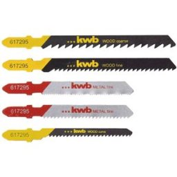 kwb 617295 SET de lames de scie sauteuse pour le bois et le métal 5 pc(s)