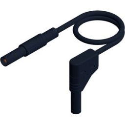 SKS Hirschmann MLS SIL WG 50/1 Cordon de mesure de sécurité Banane mâle 4 mm Banane mâle 4 mm 0.50 m noir 1 pc(s)