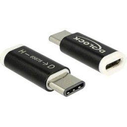 Adaptateur USB 2.0 Delock 65678 - [1x USB-C® mâle - 1x USB 2.0 femelle Micro-B] - noir