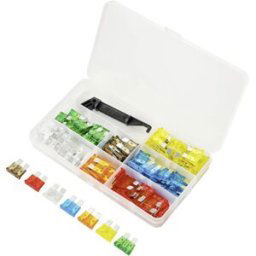 TRU COMPONENTS TC-10334032 Fusible plat standard 5 A, 7.5 A, 10 A, 15 A, 20 A, 25 A, 30 A orange, marron, rouge, bleu, jaune, transparent(e), vert 100 pc(s)