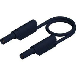 SKS Hirschmann MLS WS 50/2,5 sw Cordon de mesure de sécurité Banane mâle 4 mm Banane mâle 4 mm 0.50 m noir 1 pc(s)