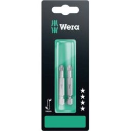 Embout cruciforme PZ 3 Wera 05134386001 Acier à outils extra-rigide Forme (embouts): F 6.3 2 pc(s)