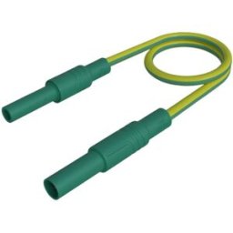 SKS Hirschmann MAL S GG-B 50/2,5 ge/gn Cordon de mesure de sécurité fiche de sécurité 4 mm prise de sécurité 4 mm 50 cm jaune-vert 1 pc(s)