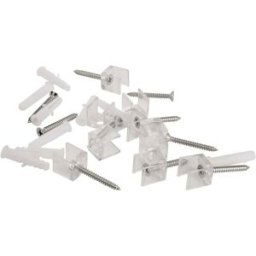 Deko Light 930846 Bride de montage silicone (L x l x H) 11.2 x 12.9 x 14.3 mm 10 pc(s)