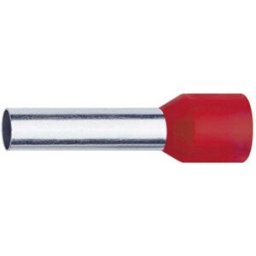 Embout simple dextrémité de câble Klauke 47618 10 mm² x 18 mm partiellement isolé rouge 100 pc(s)