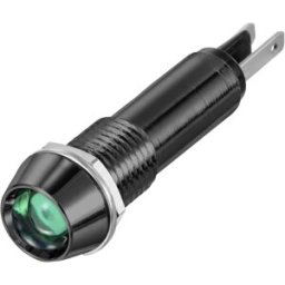 TRU COMPONENTS TC-12358856 Voyant de signalisation LED vert 12 V/DC, 24 V/DC 10 mm 40 ° 1 pc(s)