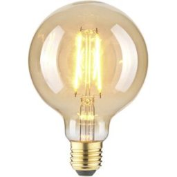 LightMe LM85060 LED E27 forme de globe 4.5 W ambré (Ø x L) 95 mm x 140 mm 1 pc(s)