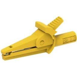 Electro PJP 5002-IEC-d4-CD1-J Pince crocodile jaune Plage de serrage max.: 9 mm Longueur: 51 mm 1 pc(s)