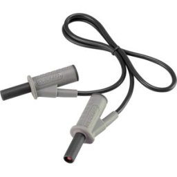 VOLTCRAFT Cordon de mesure de sécurité[Banane mâle 4 mm -Banane mâle 4 mm ] Ultra flexibles 0.50 m;noir;MSB-501 10 A