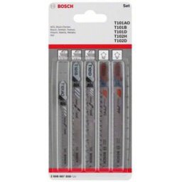 Bosch Accessories 2608667858 SET de lames de scie sauteuse Wood and plastic, 5 pièces, tige à came simple 5 pc(s)