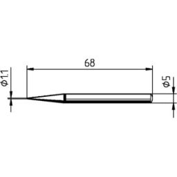 Ersa 0032BD Panne de fer à souder forme de crayon Taille de la panne 1.10 mm Contenu 1 pc(s)