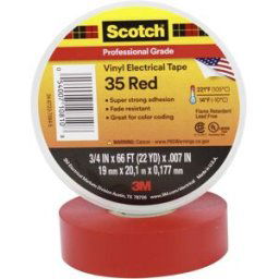 Ruban isolant Scotch® 35 Scotch SCOTCH35-19X20RD rouge (L x l) 20 m x 19 mm résine caoutchouc 1 pc(s)