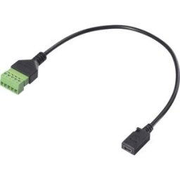Renkforce USB 2.0 Câble adaptateur [1x USB 2.0 femelle Mini-B - 1x Raccordement par serrage] RF-6443962 30 cm gaine en PVC