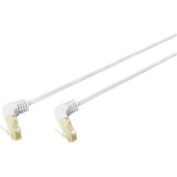 Digitus DK-1644-A-15090 RJ45 Câble réseau, câble patch CAT 6a S/FTP 15.00 m gris coudé à 90 ° vers le bas, blindé, sans halogène, blindage double 1 pc(s)