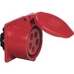 Prise femelle CEE 16 A SIROX CEE-ABD 16A, 5p.6h, 400V, IP44 rot, ger,SIROX,FL70x70,LM56x56 603.156 400 V rouge 1 pc(s)