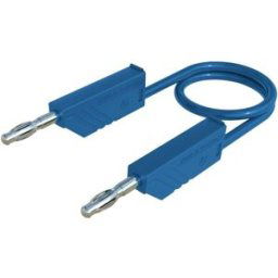 SKS Hirschmann MLN 200/2,5 BL Cordon de mesure Banane mâle 4 mm Banane mâle 4 mm 2.00 m bleu 1 pc(s)