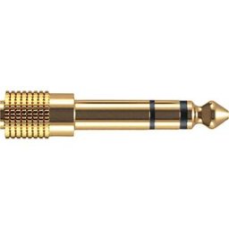 Oehlbach D1C35021 i-Jack AD 35/63 Jack audio Adaptateur [1x Jack femelle 3.5 mm - 1x Jack mâle 6,3 mm (stéréo)] or