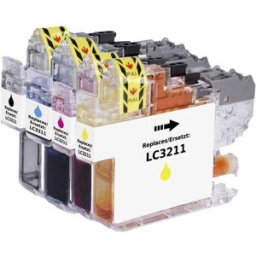 Renkforce Encre remplace Brother LC-3211BK, LC-3211C, LC-3211M, LC-3211Y compatible pack bundle noir, cyan, magenta, jaune RF-5718882