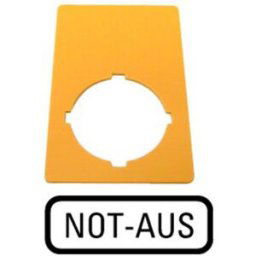 Plaquette de repérage Eaton M22-XZK-D99 216471 (l x H) 33 mm x 50 mm NOT-AUS jaune 1 pc(s)