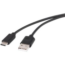 Renkforce Câble USB USB 2.0 USB-A mâle, USB-C® mâle 1.00 m noir contacts dorés RF-4288947