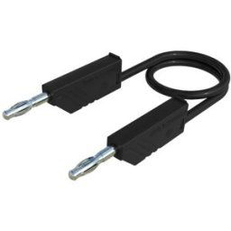 SKS Hirschmann CO MLN SIL 150/1 Cordon de mesure Banane mâle 4 mm Banane mâle 4 mm 1.50 m noir 1 pc(s)