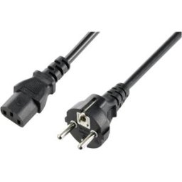 Sygonix SY-5243880 appareils IEC Câble de raccordement noir 2.50 m câble spiralé