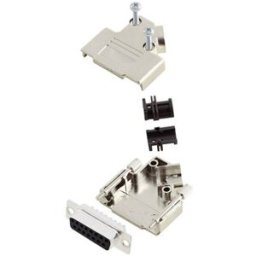Amphenol L17D45PK-M-15+L77SDA15S Kit embase SUB-D femelle 45 ° Nombre de pôles: 15 fût à souder 1 pc(s)