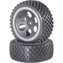 Reely 1:10 Buggy Roues complètes Rally design à trous gris 2 pc(s)