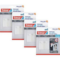 tesa 77772 Clou adhésif blanc Contenu: 8 pc(s)