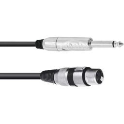 Omnitronic 3022516M XLR Câble adaptateur [1x XLR femelle 3 pôles - 1x Jack mâle 6,3 mm (mono)] 2.00 m noir