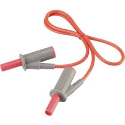 VOLTCRAFT Cordon de mesure de sécurité[Banane mâle 4 mm -Banane mâle 4 mm ] Ultra flexibles 0.50 m;rouge;MSB-501 10 A