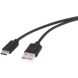 Renkforce Câble USB USB 2.0 USB-A mâle, USB-C® mâle 1.50 m noir contacts dorés RF-4288950