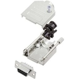 TRU COMPONENTS TCDTZK09DBSK 7709624 Kit embase SUB-D femelle 180 ° Nombre de pôles: 9 fût à souder 1 pc(s)