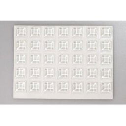 Pied dappareil TOOLCRAFT 2127C70-C autocollant, carré transparent (Ø x H) 12.7 mm x 3.1 mm 70 pc(s)