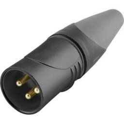 XLR femelle, droit Hicon HI-X3CM-HD-B Nombre de pôles: 3 noir 1 pc(s)