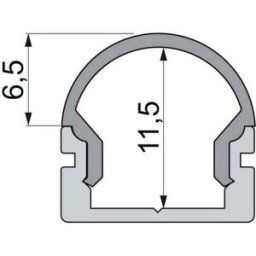 Deko Light 979582 Endkappe R-AU-01-08 Set 2 Stk, Schwarz Capuchon dextrémité pour profilé plastique (L x l x H) 14 x 6 x 13.5 mm 1 pc(s)