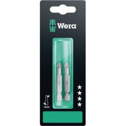 Embout cruciforme PH 3 Wera 05134382001 Acier à outils allié, extra-rigide Forme (embouts): F 6.3 2 pc(s)