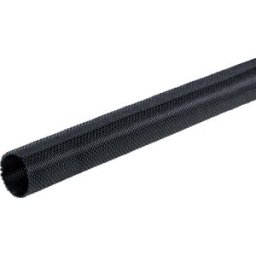 TRU COMPONENTS TC-7703276 Gaine tressée noir PET 8 à 14 mm Marchandise vendue au mètre