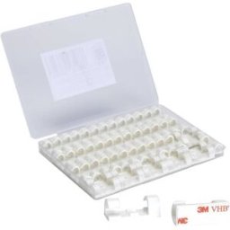 TRU COMPONENTS T24CA078 Support de câble autocollant TC-12888584 Plage de Ø du faisceau 5 à 9 mm blanc 50 pc(s)