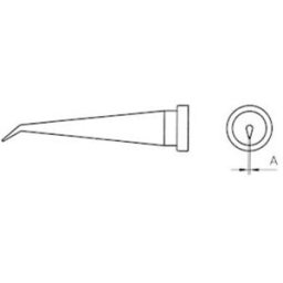 Weller LT-1LX Panne de fer à souder forme longue, conique, coudée Taille de la panne 0.2 mm Contenu 1 pc(s)